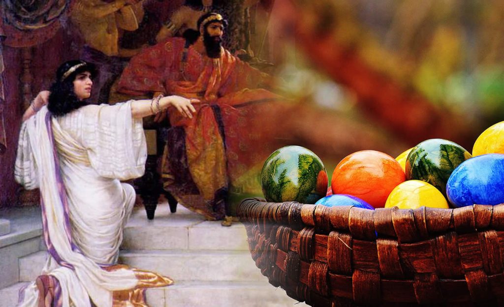 Esther, king and Easter eggs